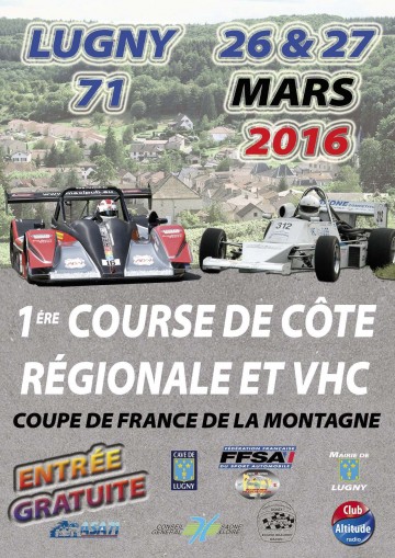 Affiche Course de Côte de Lugny 2016