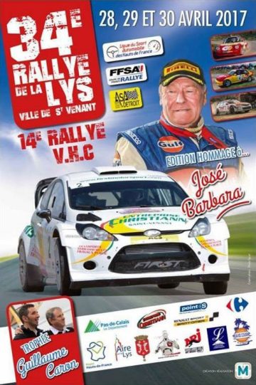 Affiche Rallye de la Lys 2017