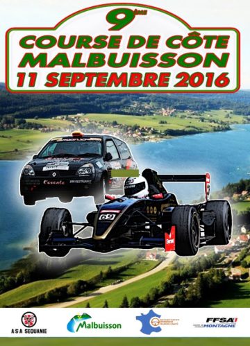Affiche Course de Côte de Malbuisson 2016