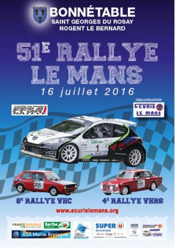Affiche Rallye Le Mans 2016