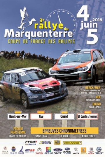 Affiche Rallye du Marquenterre 2016