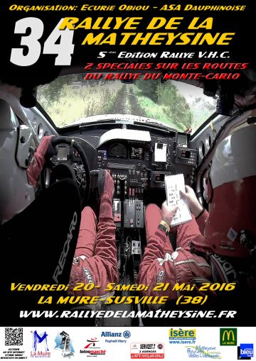 Affiche Rallye de la Matheysine 2016