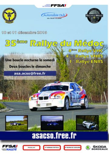 Affiche Rallye du Médoc 2016