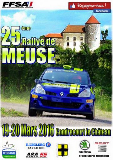 Affiche Rallye de Meuse 2016