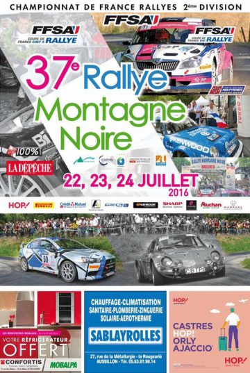 Affiche Rallye Montagne Noire 2016