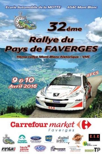 Affiche Rallye du Pays de Faverges 2016