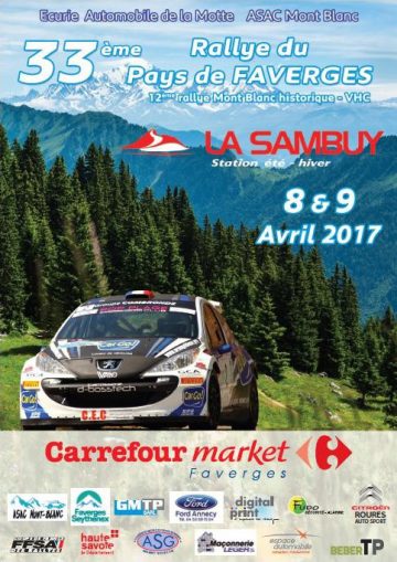 Affiche Rallye du Pays de Faverges 2017