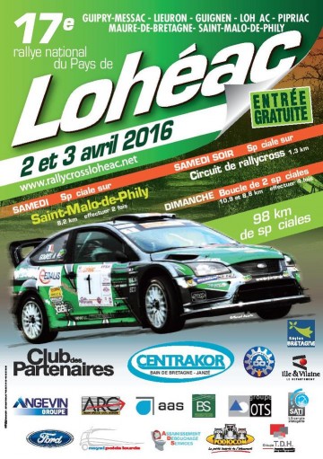 Affiche Rallye du Pays de Lohéac 2016