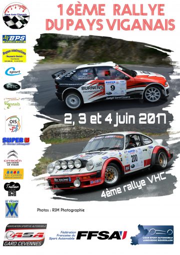 Affiche Rallye du Pays Viganais 2017