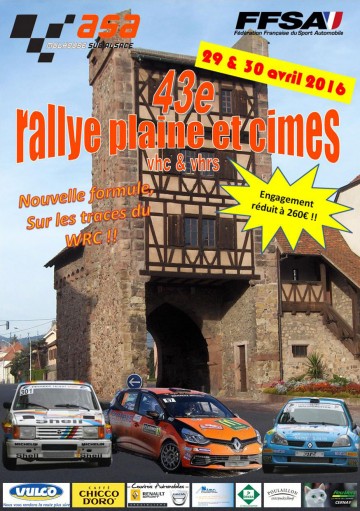 Affiche Rallye Plaine et Cimes 2016
