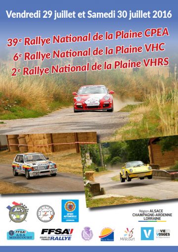 Affiche Rallye de la Plaine 2016