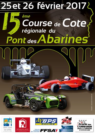 Affiche Course de Côte du Pont des Abarines 2017