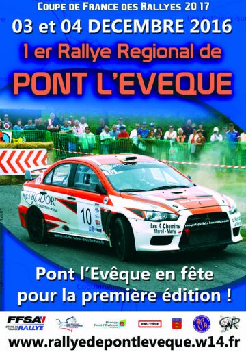 Affiche Rallye de Pont-l’Évêque 2016