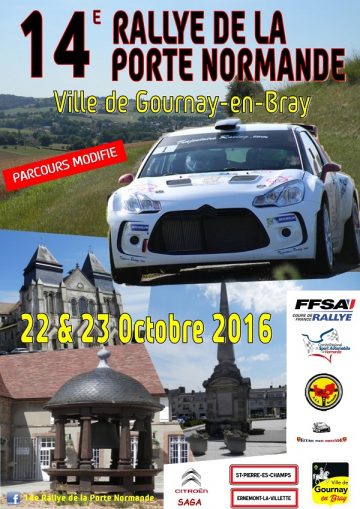 Affiche Rallye de la Porte Normande 2016