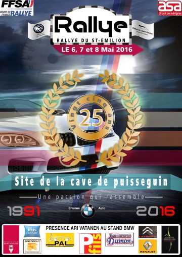 Affiche Rallye du Saint-Émilion 2016