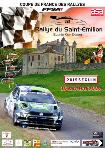 Affiche Rallye du Saint-Émilion 2024