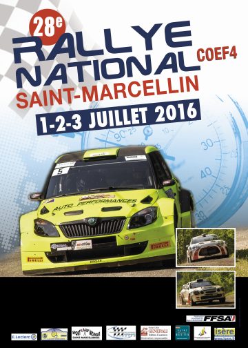 Affiche Rallye de Saint-Marcellin 2016