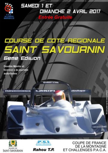 Affiche Course de Côte de Saint-Savournin 2017