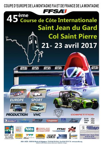 Affiche Course de Côte de Saint-Jean-du-Gard 2017