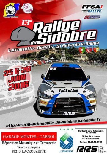 Affiche Rallye du Sidobre 2016