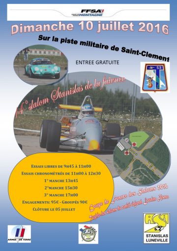 Affiche Slalom Stanislas 2016