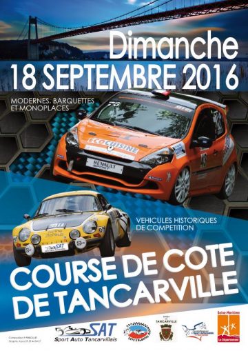 Affiche Course de Côte de Tancarville 2016