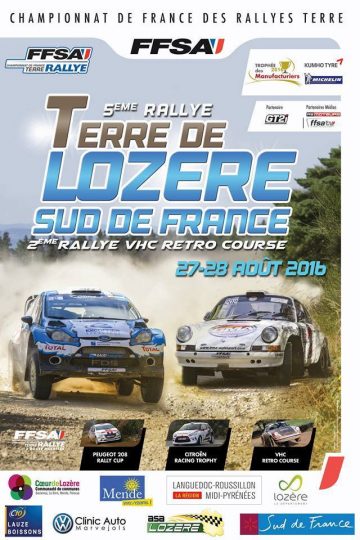 Affiche Rallye Terre de Lozère 2016