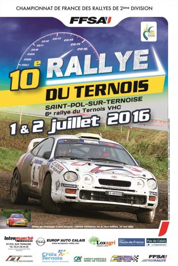 Affiche Rallye du Ternois 2016