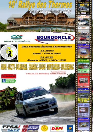 Affiche Rallye des Thermes 2016