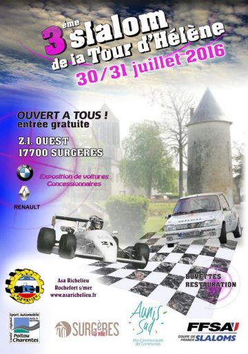 Affiche Slalom de la Tour d’Hélène 2016