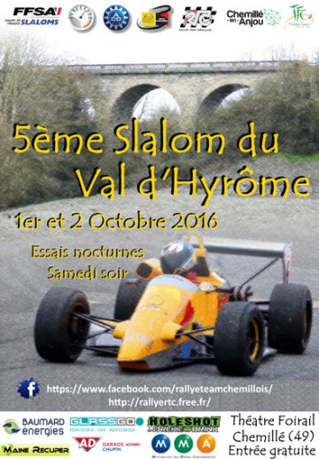 Affiche Slalom du Val d’Hyrôme 2016