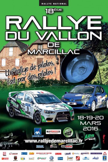 Affiche Rallye du Vallon de Marcillac 2016