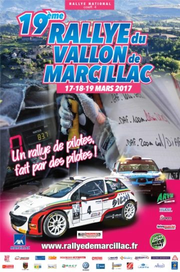 Affiche Rallye du Vallon de Marcillac 2017