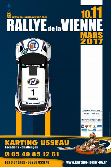 Affiche Rallye de la Vienne 2017