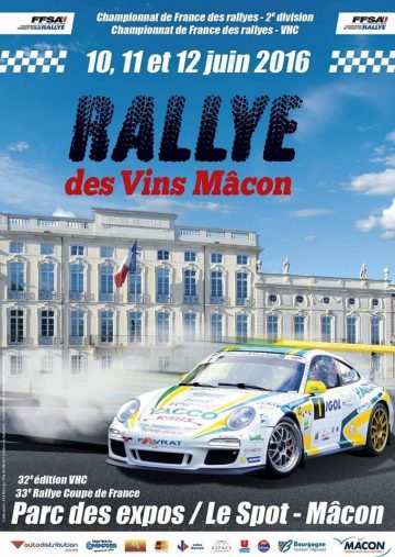 Affiche Rallye des Vins Mâcon 2016