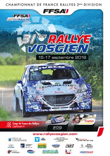Affiche Rallye Vosgien 2016