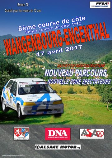 Affiche Course de Côte de Wangenbourg-Engenthal 2017